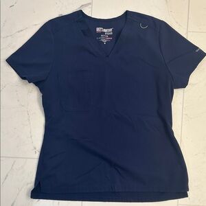 Grey's Anatomy scrub top sz m indigo